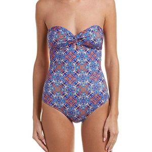 Saha Womens Urania Twisted Strapless One-Piece